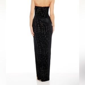 Elegant Black Velvet Gown